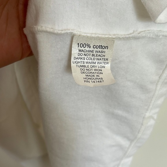 Draper James T Shirt Raised By A Strong Woman Tee White with Blue Size Small‎ - Picture 6 of 7